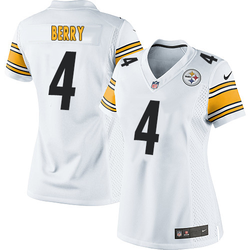 Women's Elite Jordan Berry Nike Jersey White Road - #4 NFL Pittsburgh Steelers